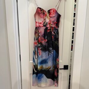 Anthropologie Corey Lynn Calter Watercolor Midi Dress Size 0